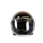 Smk jet mc capacete retro sete marrom