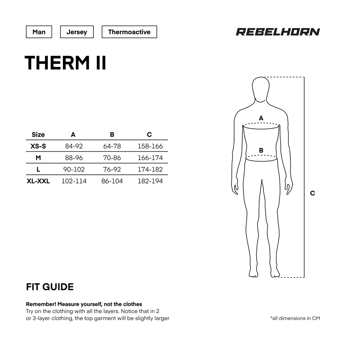 Rebelhorn Rouphe Shirt Therm II Black