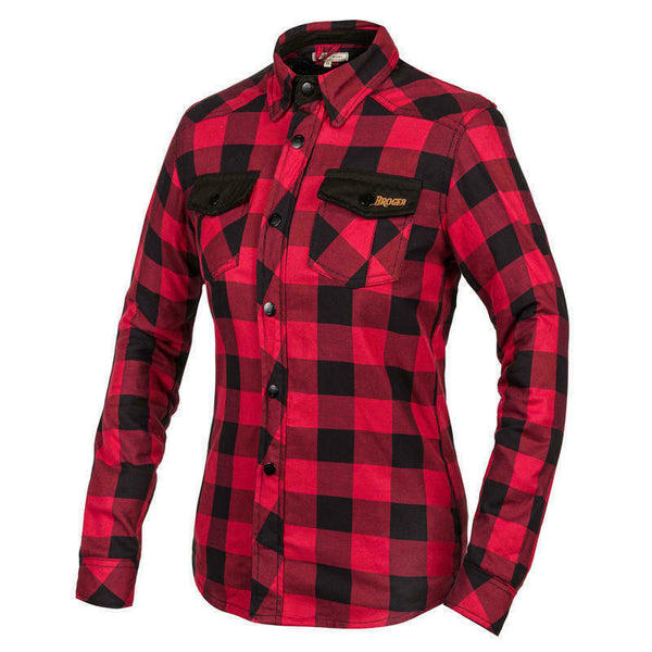 Broger Ladies Kevlar Mc Shirt Alaska Red /Black