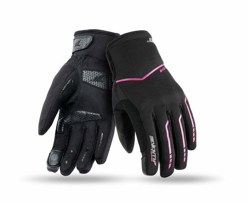 Seventy Women MC Gloves Waterproof SD-C51 Black /Pink