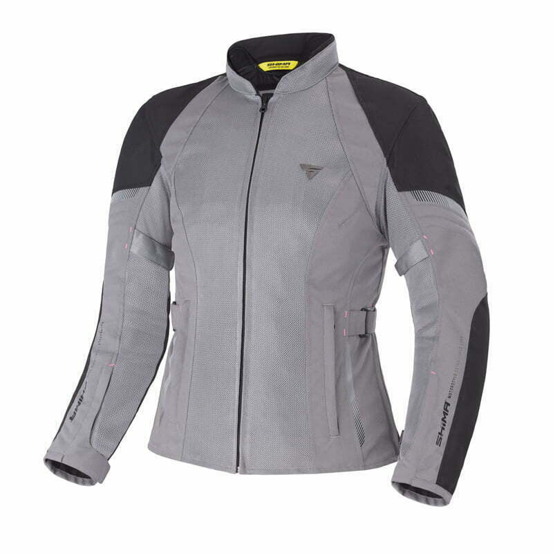 Shima lady textile mc jacket jet gray