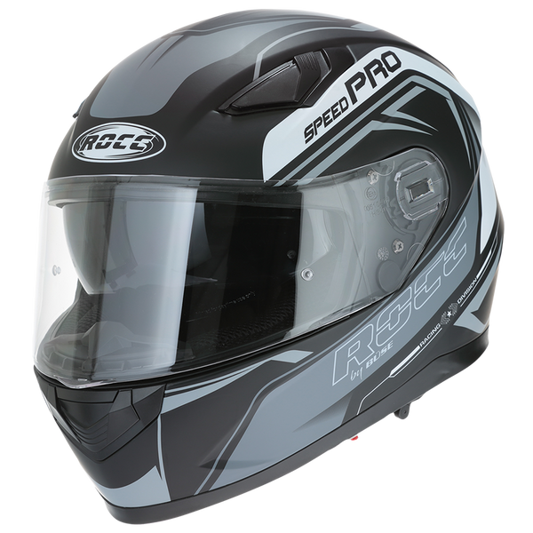 ROCC 451 Capacete MC integral Matt preto /cinza