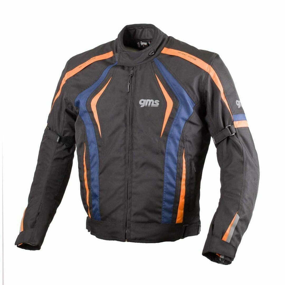 GMS têxtil mc jaqueta blouson ritmo preto /laranja /azul