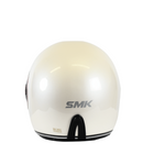 Smk integral mc capacete retro branco /vermelho