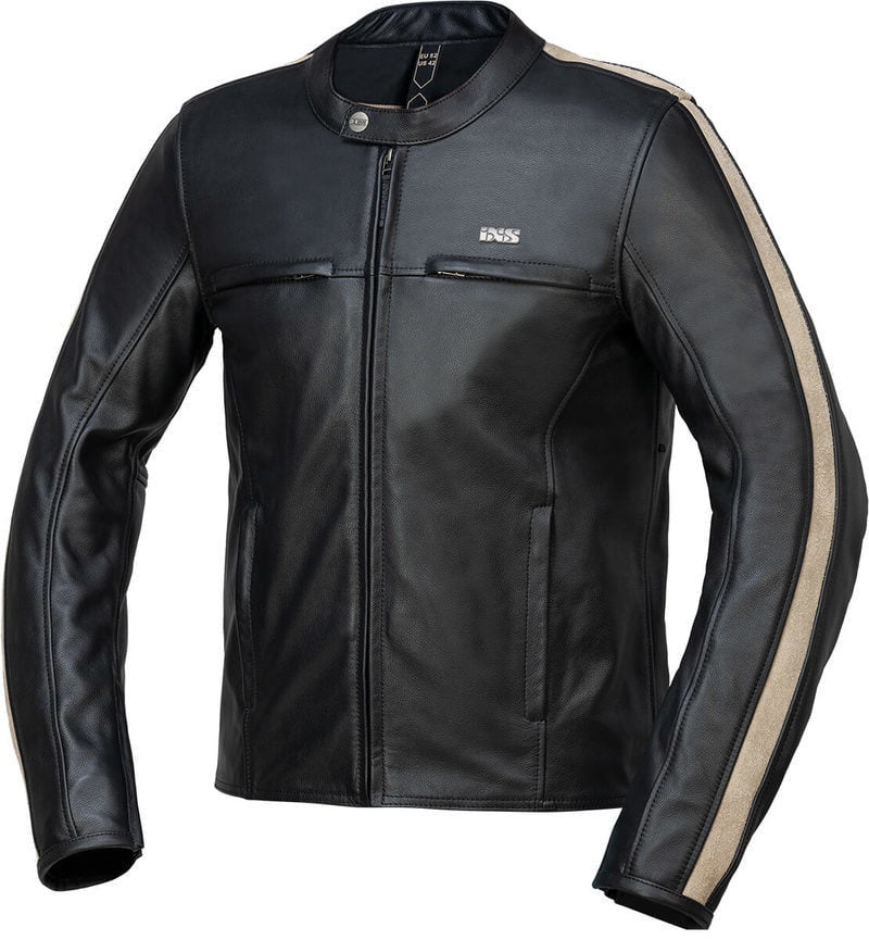 ixs mc-leather jacket ld classic stripe black