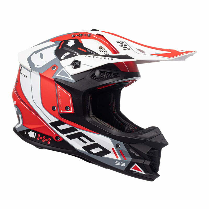 OVNI Cross MC Capacete MC Intrepid Red /White