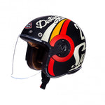 SMK Jet Mc Capacete Retro Red Red