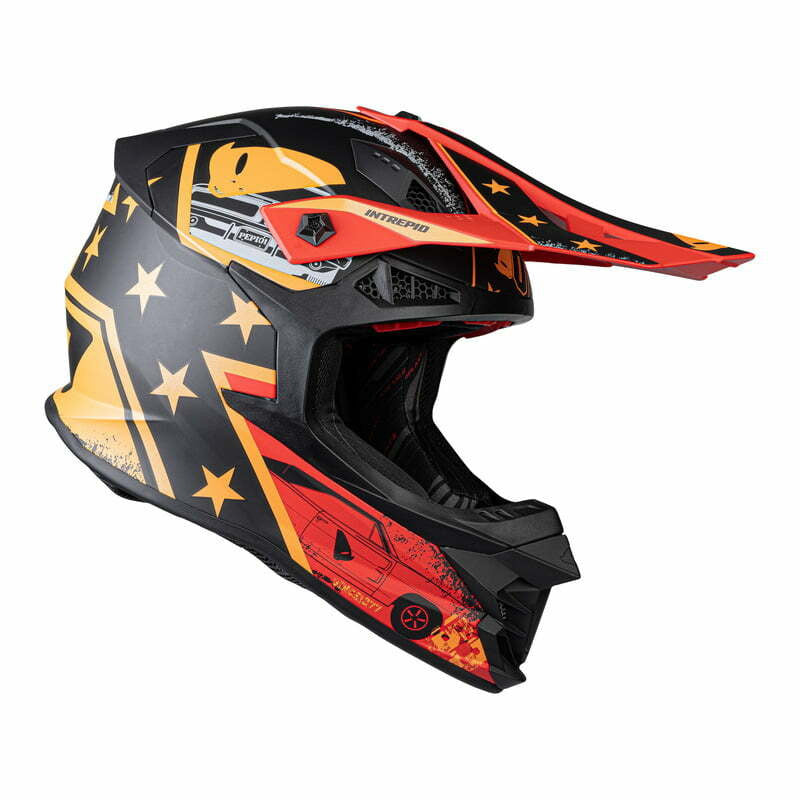 OVNI Cross MC Capacete MC Intrepid Black /Red /Orange