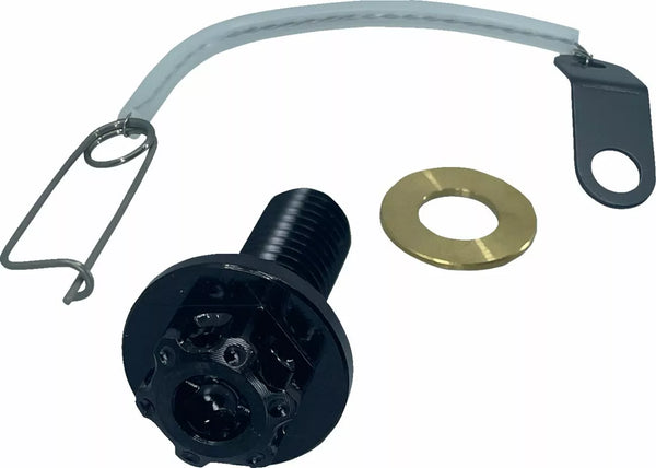 PSR drain plug 8x1.25x24 BLK 00-01940-22