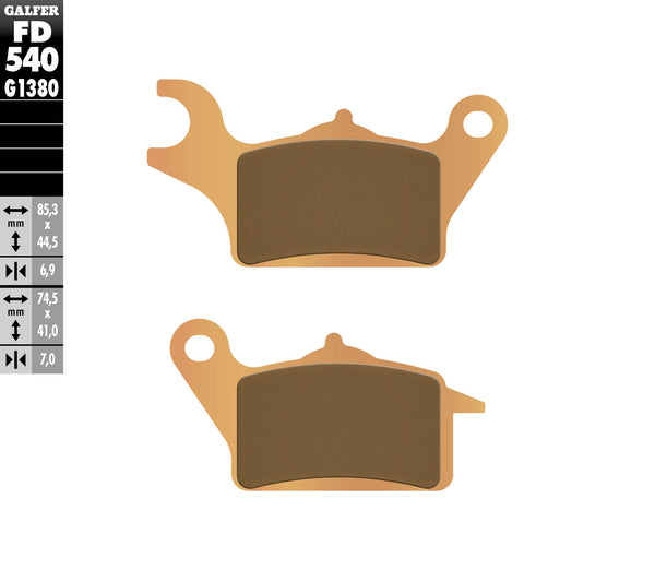 Galfer Brake Pad Sinterned Scooter FD540G1380