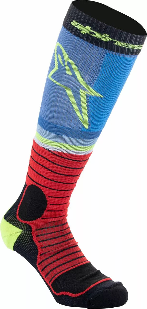 Alpinestars (MX) Sock MX Pro Blk/Gy/Blu M 4701524-1212-M