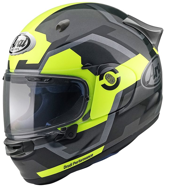 Capacete Arai Quantic Face Fluorine Amarelo