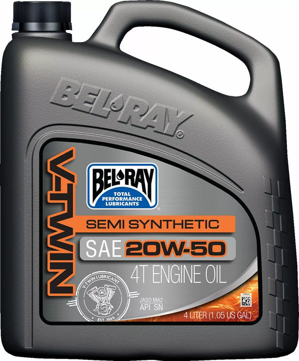 Bel-Ray Oil Vtwin Semi 20W50 4L 96910-BT4