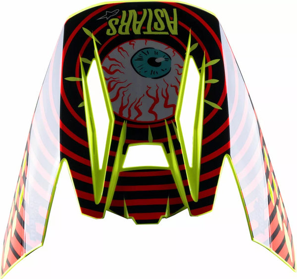 Alpinestars (MX) Visor SM5 Solar BK/RD/YL 8985722-1355