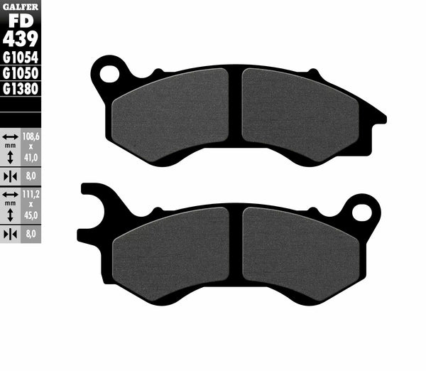 Galfer Brake Pad Semi Metal Scooter FD439G1050