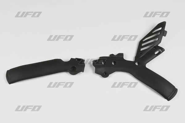 UFO Frameguards KTM 07-10 BLK KT04001#001