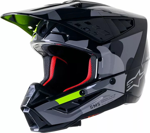 Capacete Alpinestars (MX) SM5 ROV2 GY/YLW M 8303823-9350 M