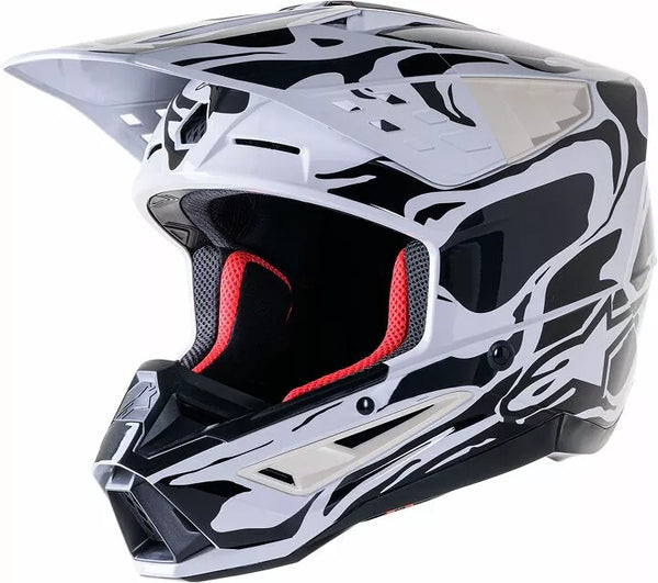 Alpinestars (mx) capacete sm5 mina cinza l 8306523-906-l