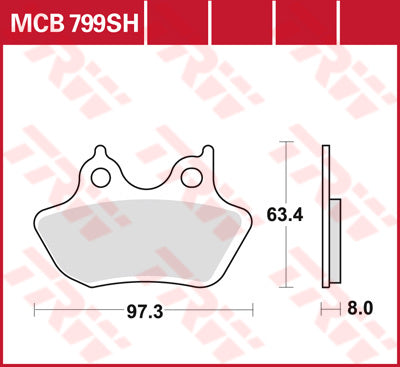 TRW Brake Pad TRW 44082-00 MCB7999SHSH
