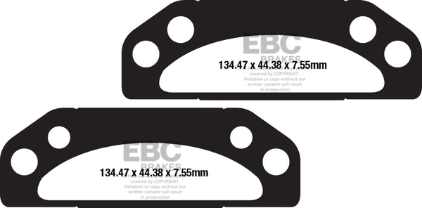 EBC Brake PAT carbon tt sujeira fa659tt