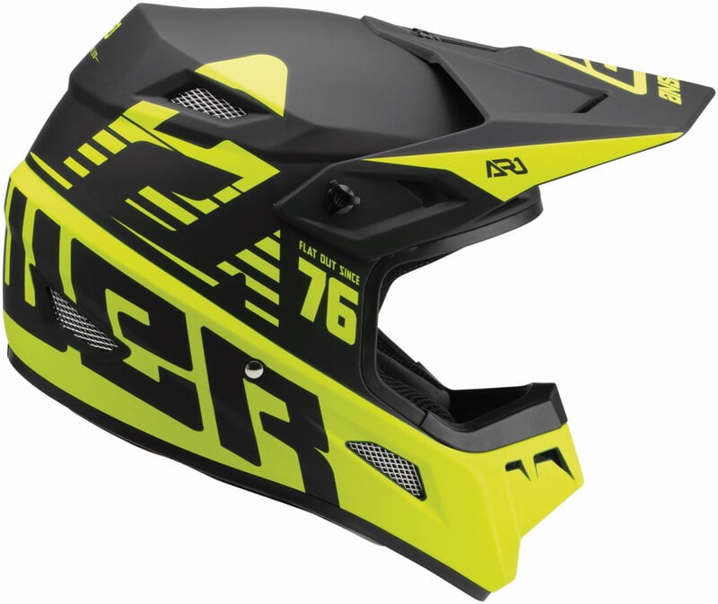 Responder Cross MC Capacete AR1 Bold Black /Flu