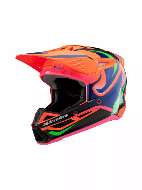 Capacete alpinestars (mx) yth sm3 deegan ou/pu/pk 8301525-433-al