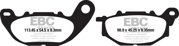 EBC BRAKE PAD FA looks organic FA663