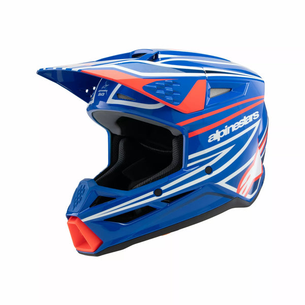 Alpinestars (MX) superfície de capacete SM3 Wurx Blue/Red/W 8302125-7312 -S
