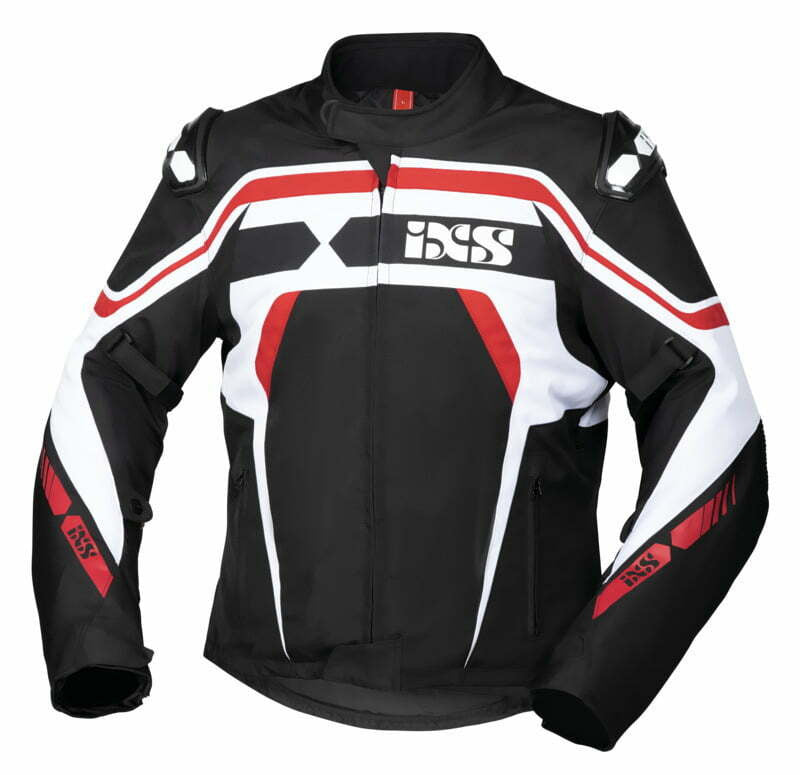 Ixs têxtil mc jaqueta rs-700 pcs preto /vermelho /branco