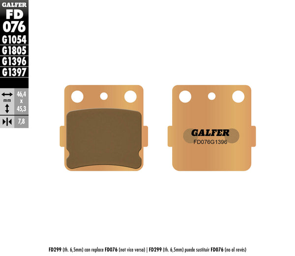 Galfer Brake Pad Sintersed Off Road FD076G1396