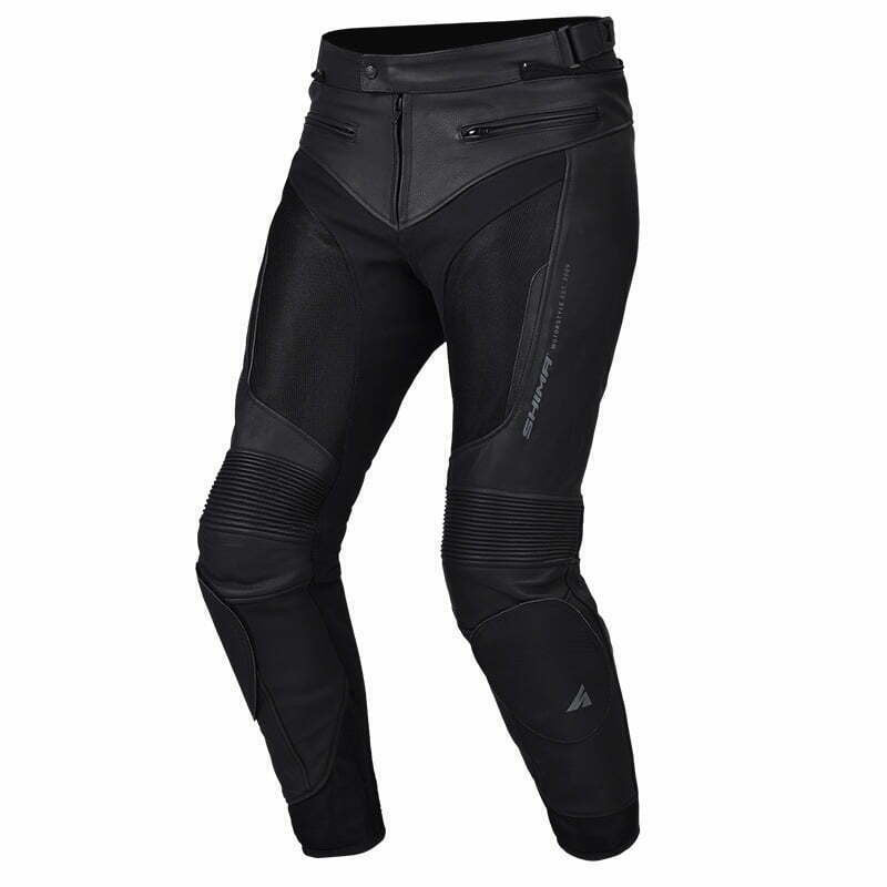 Shima mc-leather pants piston black