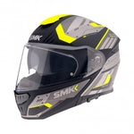 SMK Openable MC Helmet Gullwing Tekker cinza /gripe