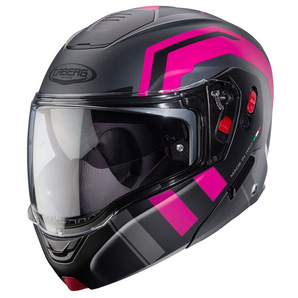 Helmet Caberg Horus X Road Matt Gray/Black/Pink