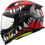 LS2 Child Integral MC Capacete FF812 Punk Gray/Red