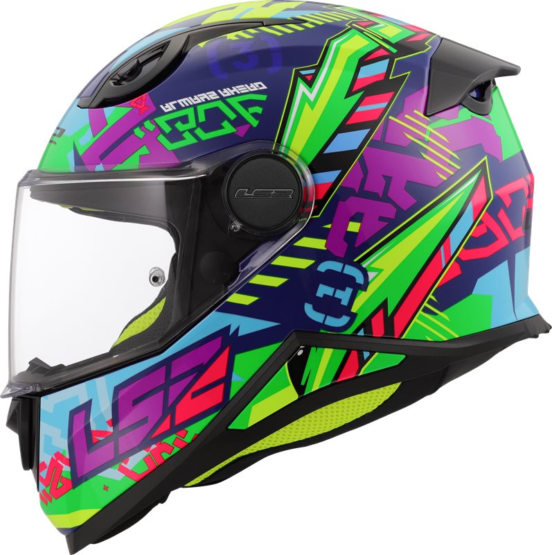 Capacete LS2 FF812 Kid Swent Blue/Green