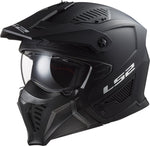 Capacete LS2 de 606 Drifter fosco preto