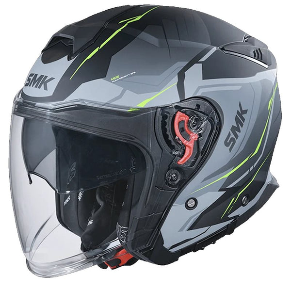 Capacete smk gtj escape cinza