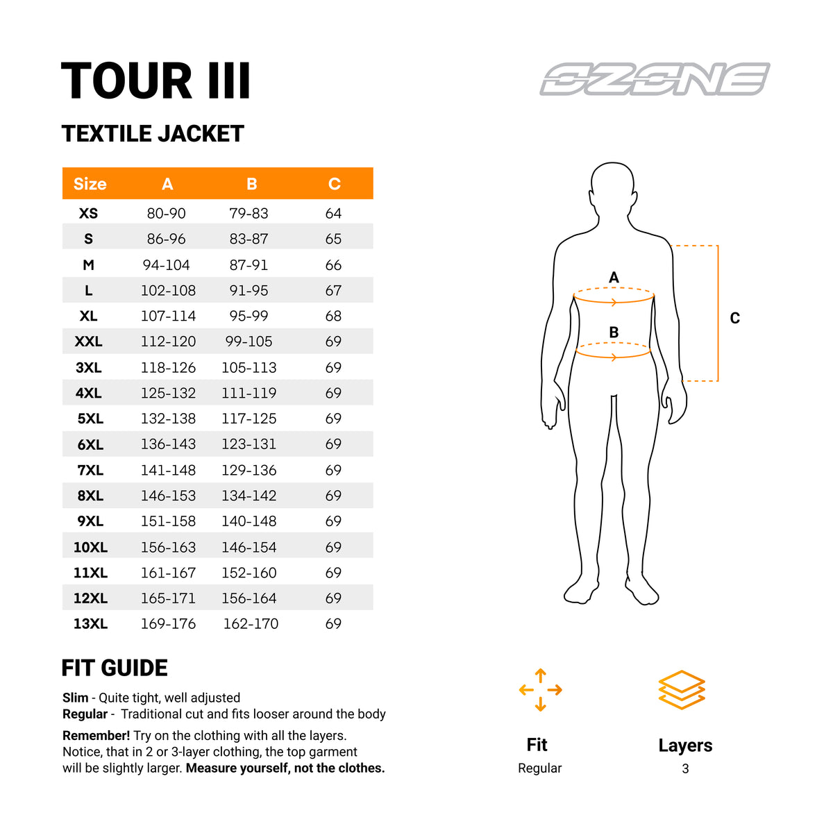 OZONE Têxtil MC-Jacket Tour III cinza /gripe