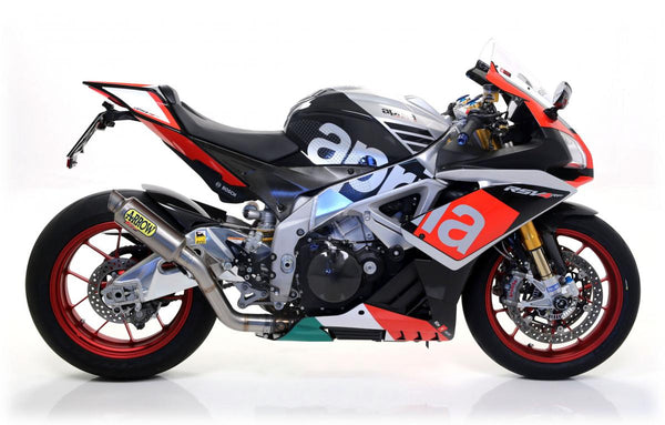 Aprilia RSV4 RR-RSV4 RF 15/16 HOMOL. Silenciador de titânio GP2+tubo de ligação de aço inoxidável para colecionadores originais