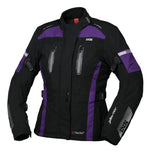 ixs lady têxtil mc -jacket pacora -st preto /roxo