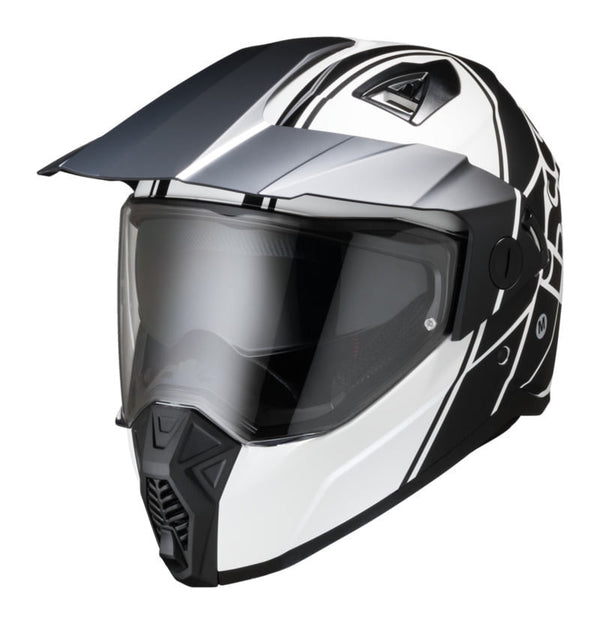 IXS Adventure MC Helmet 208 2.0 preto /branco