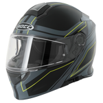 ROCC 831 Capacete MC Openable Black /Flu