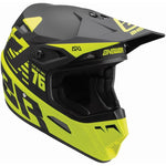 Responder Cross MC Capacete AR1 Bold Black /Flu