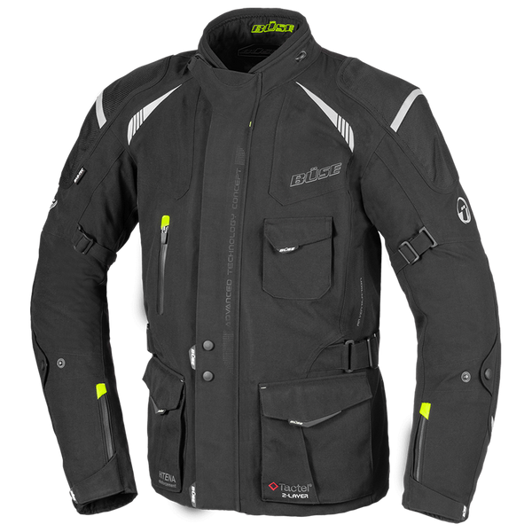 BÜSE Textile Mc-Jacket Laminated Grado Black 