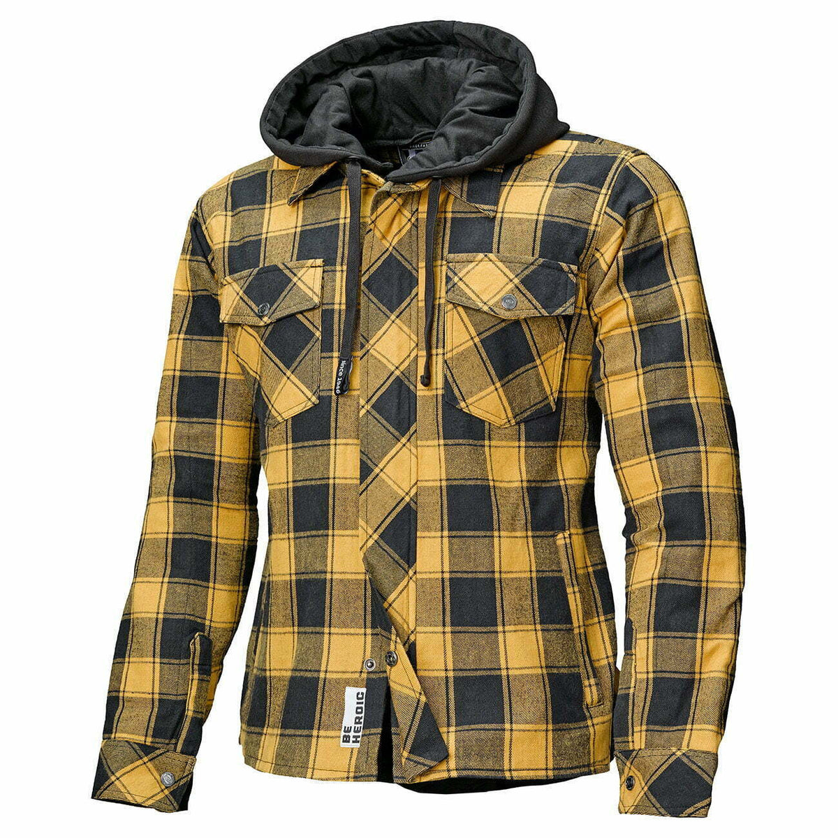 Segurou Kevlar Mc Shirt Lumberjack II preto /amarelo