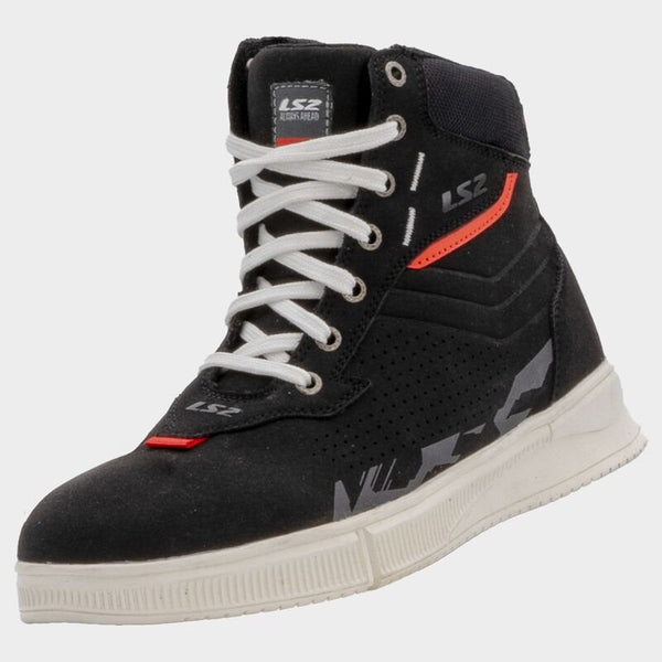 LS2 MC-Shoe Chrome Black