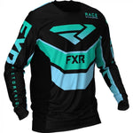 Suéter transversal de pódio FXR 21 Black /Mint /Sky Blue