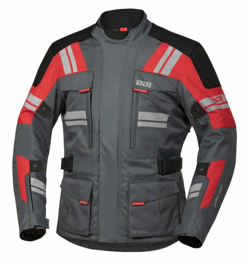 iXS Textile Motorcycle Jacket Blade ST 2.0 Gray / Red 