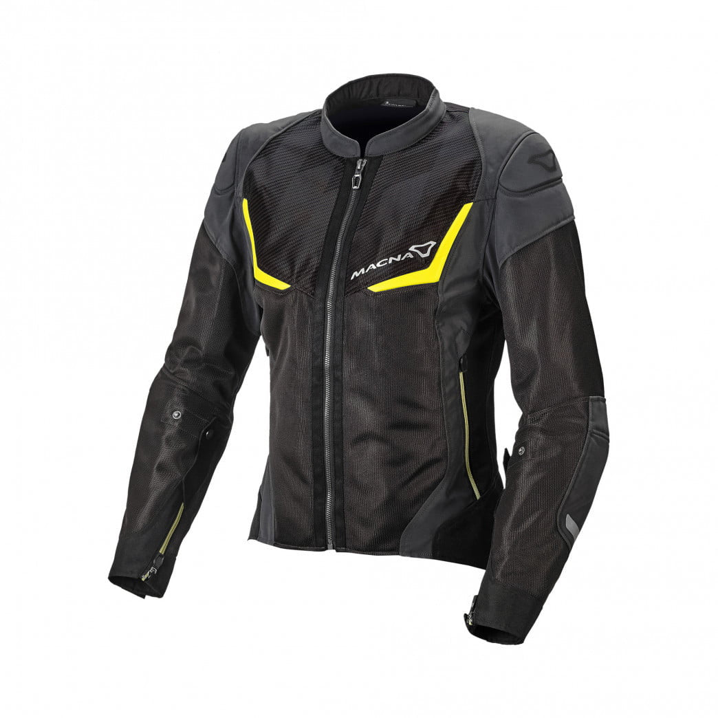 Macna lady textile mc jacket orcano night eye black