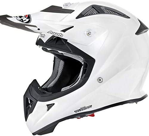 Airoh Cross MC Helmet Crianças Aviador J Color Branco